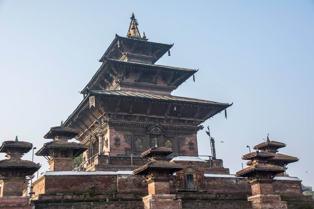Sightseeing in Kathmandu.